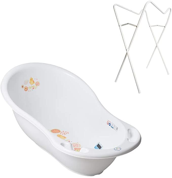 Tega Baby Baignoire Ergonomique 86cm Set 3 Pieces Avec Cadre Pliant T Kadolog