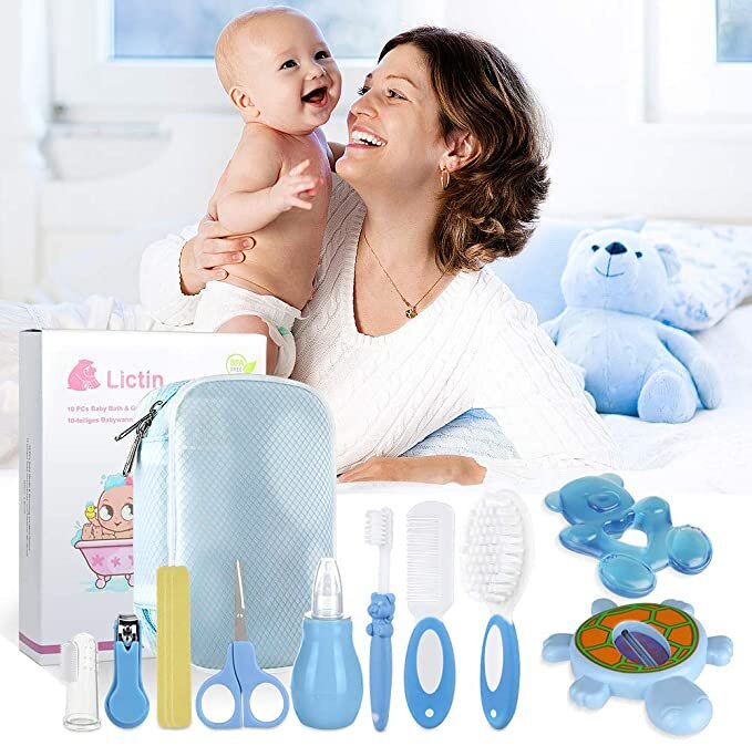 Lictin Trousse De Soin Bebe 12pcs Kit De Soin Bebe Trousse Bebe Naissance Kadolog