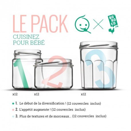 Pack De Pots En Verre Boboco Cuisinez Pour Bebe Kadolog