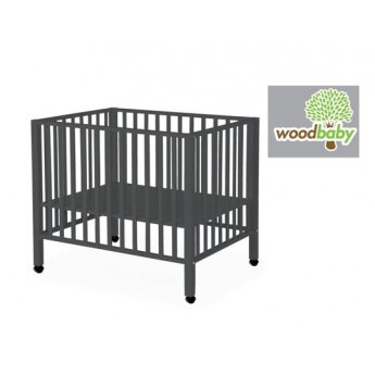 Woodbaby Tom Parc Hetre Anthracite 75x95cm Roues Woodbaby Kadolog