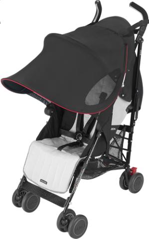 Poussette canne quest cheap sport black silver maclaren