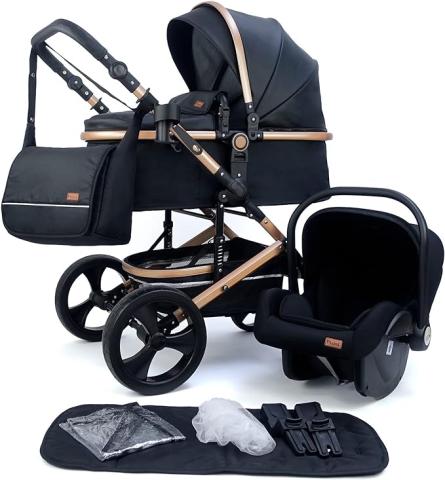 Pixini Poussette 3 en 1 KALANI Trio Enfant Siege Auto Accessoires Or Noir Amazon .be Bebe et Puericulture Kadolog