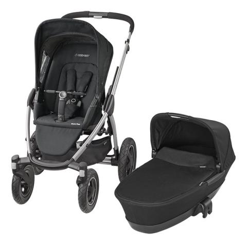 Maxi Cosi Poussette 3 en 1 Mura 4 Plus black raven DreambabyBack ButtonSe Kadolog