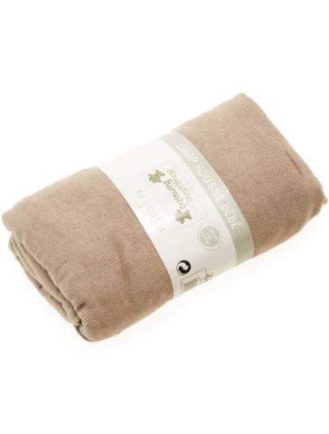 Drap housse uni pour lit b b B b gar on beige Kiabi 5 00