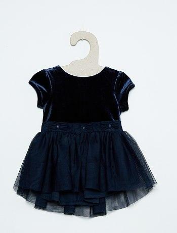 Robe de f te en velours avec tutu B b fille Kiabi 8 00 Kadolog